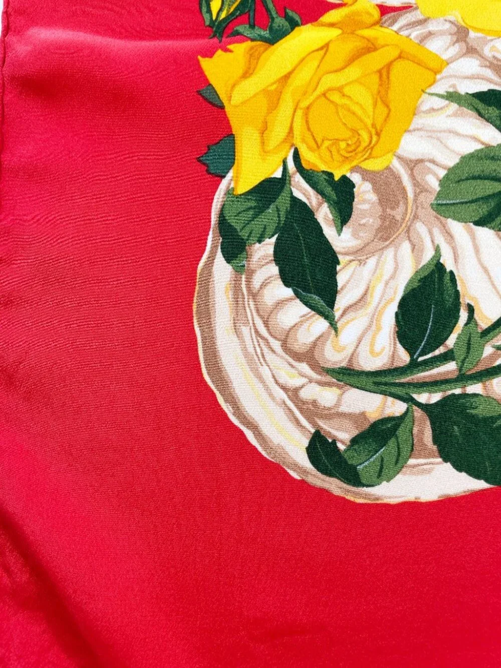 Vintage CHRISTIAN DIOR Silk Floral Scarf